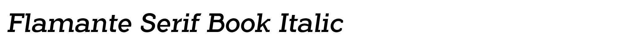 Flamante Serif Book Italic image